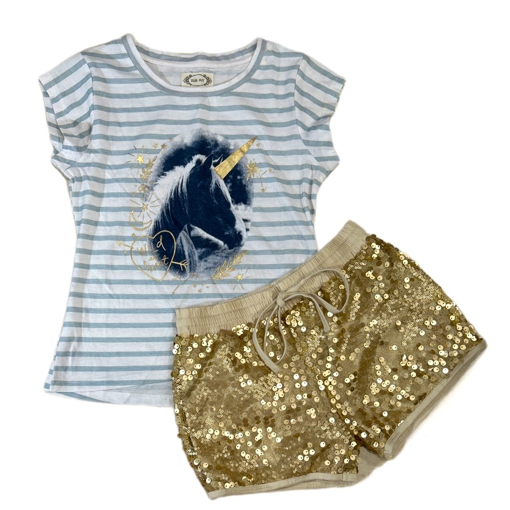 Joyfolie Mia Joy Wild Heart Tee Girls Size 8 NWT